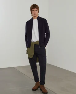 Casaco malha tricotada