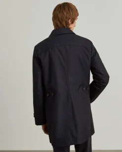 Casaco modelo gabardine com acolchoado interior