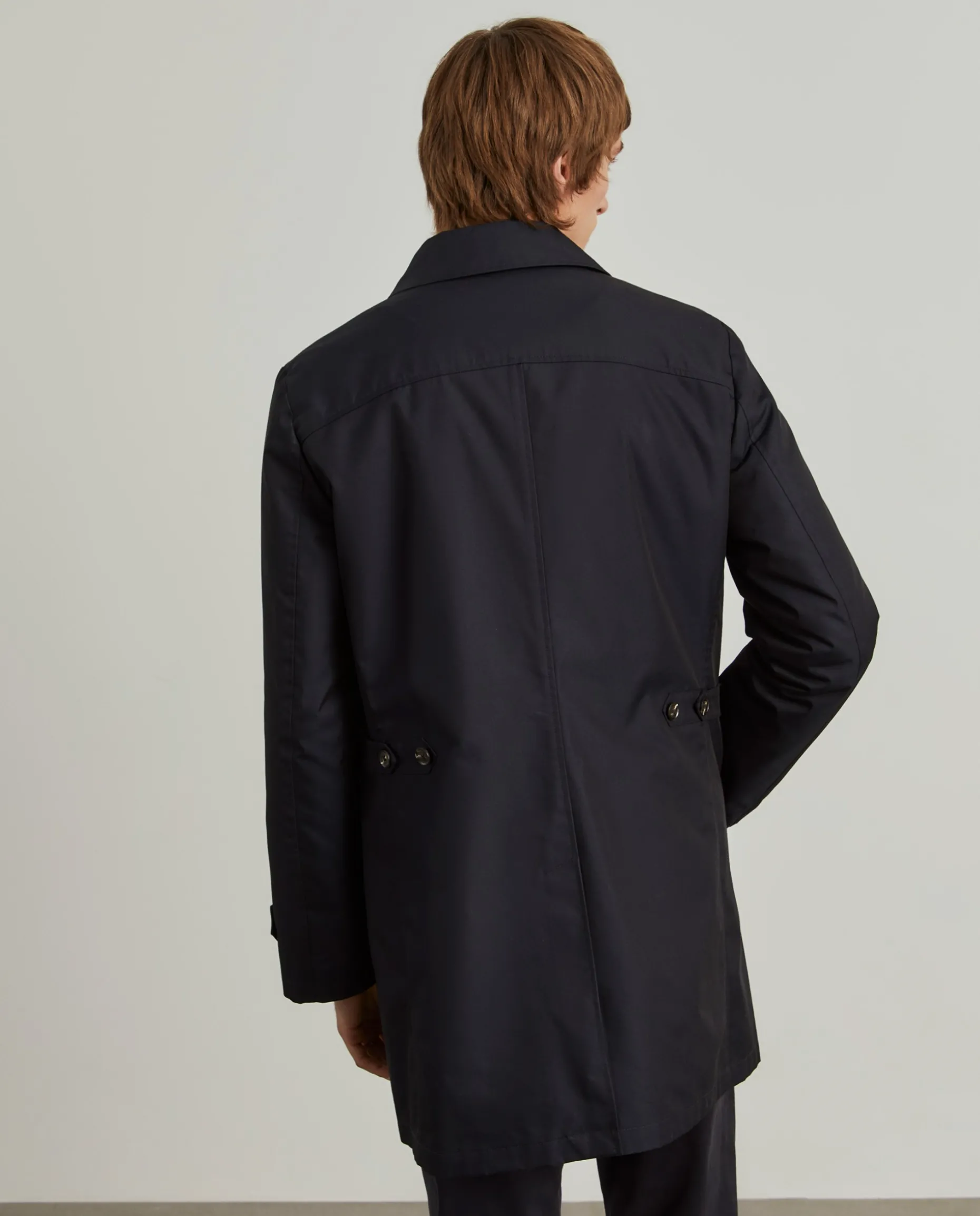 Casaco modelo gabardine com acolchoado interior