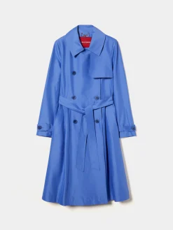 Casaco modelo gabardine de trespasse