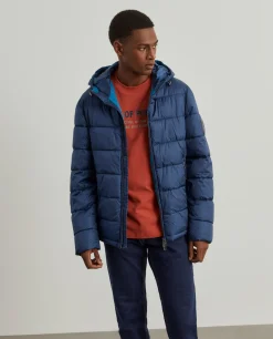 Casaco técnico acolchoado com capuz