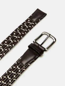 Cinto entrançado 100% pele