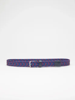 Cinto entrançado elástico bicolor