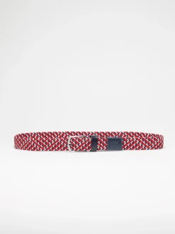 Cinto entrançado elástico tricolor