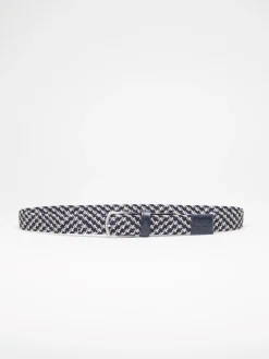 Cinto entrançado elástico tricolor