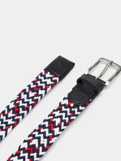 Cinto entrançado tricolor
