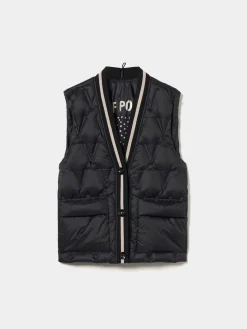 Colete acolchoado com bolsos