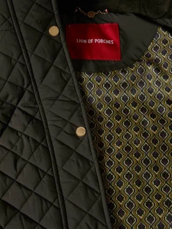 Colete comprido acolchoado