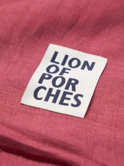 Echarpe para homem de linho e viscose com franjas e branding