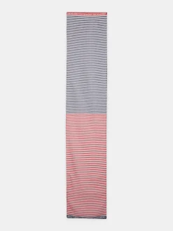 Echarpe para mulher com riscas bicolores