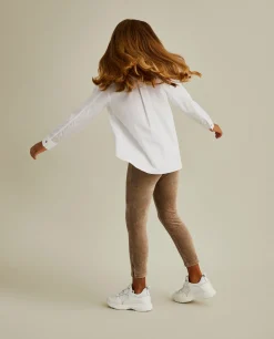 Leggings veludo canelado