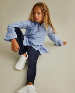 Leggings veludo canelado