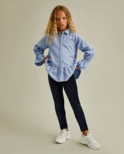 Leggings veludo canelado