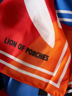 Lenço de seda estampado mulher