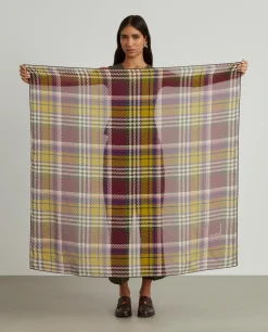 Lenço estampado de seda