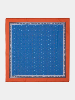 Lenço estampado quadrados