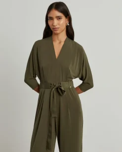 Macacão fluido manga comprida