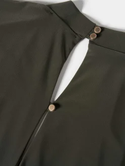 Macacão fluido manga comprida