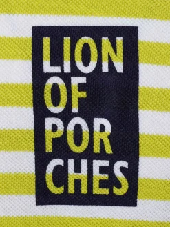 Macacão às riscas sem mangas com estampado