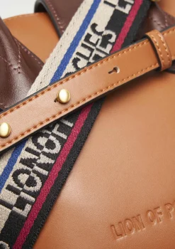 Mini mala de mão bicolor