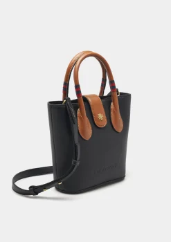 Mini mala de mão bicolor