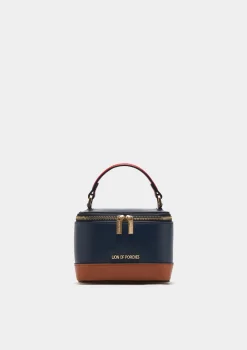 Mini mala de mão tricolor