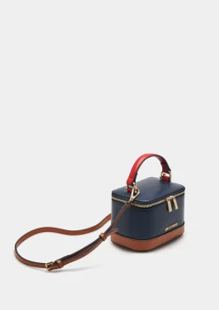 Mini mala de mão tricolor