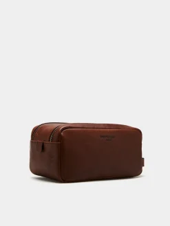 Necessaire retangular 100% pele