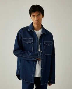 Overshirt denim Lion of Porches x Paatiff