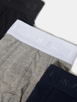 Pack de cuecas slip de algodão com cintura elástica