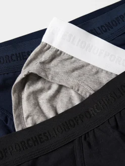 Pack de cuecas slip de algodão com cintura elástica