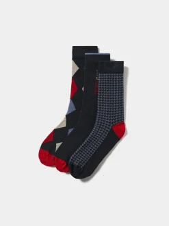 Pack de meias com padrões