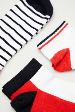 Pack de meias soquetes com padrões