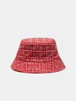 Panamá para mulher com relevo de monograma e etiqueta