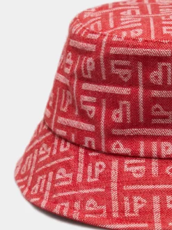 Panamá para mulher com relevo de monograma e etiqueta