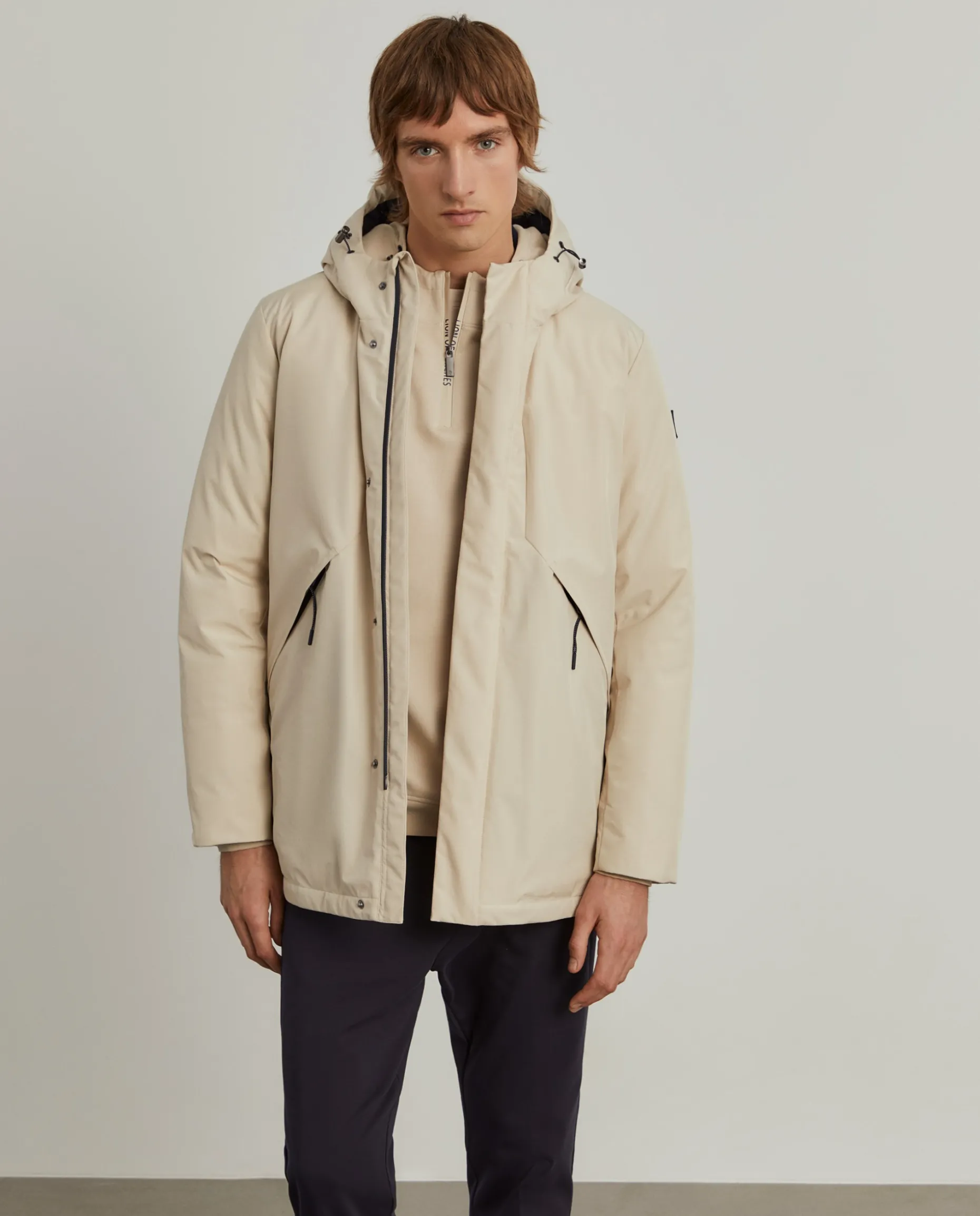 Parka acolchoada com capuz