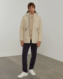 Parka acolchoada com capuz