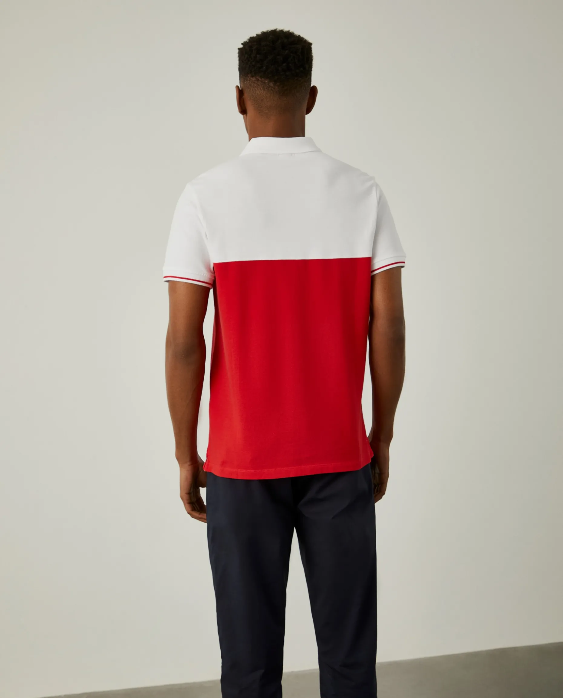 Polo bicolor slim fit