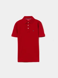 Polo de manga curta 100% algodão