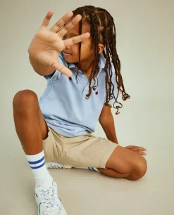 Polo de manga curta 100% algodão