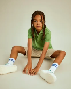 Polo de manga curta 100% algodão