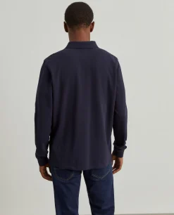 Polo manga comprida de algodão