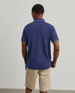 Polo piqué de algodão