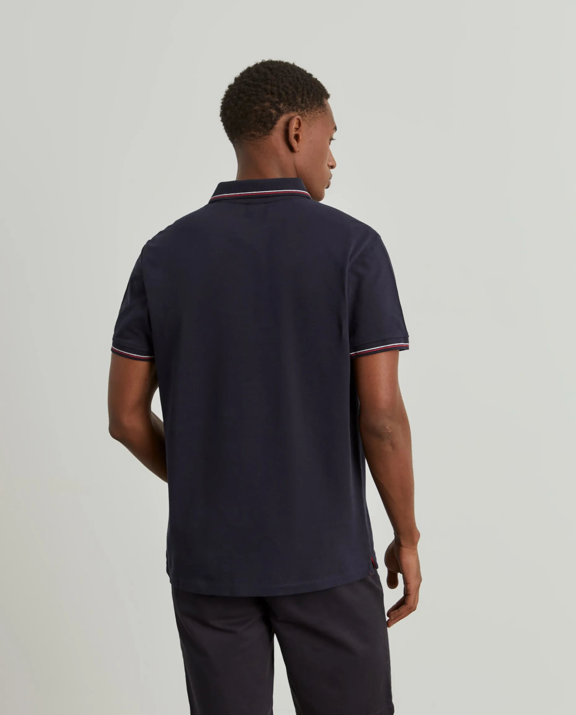 Polo piqué de algodão