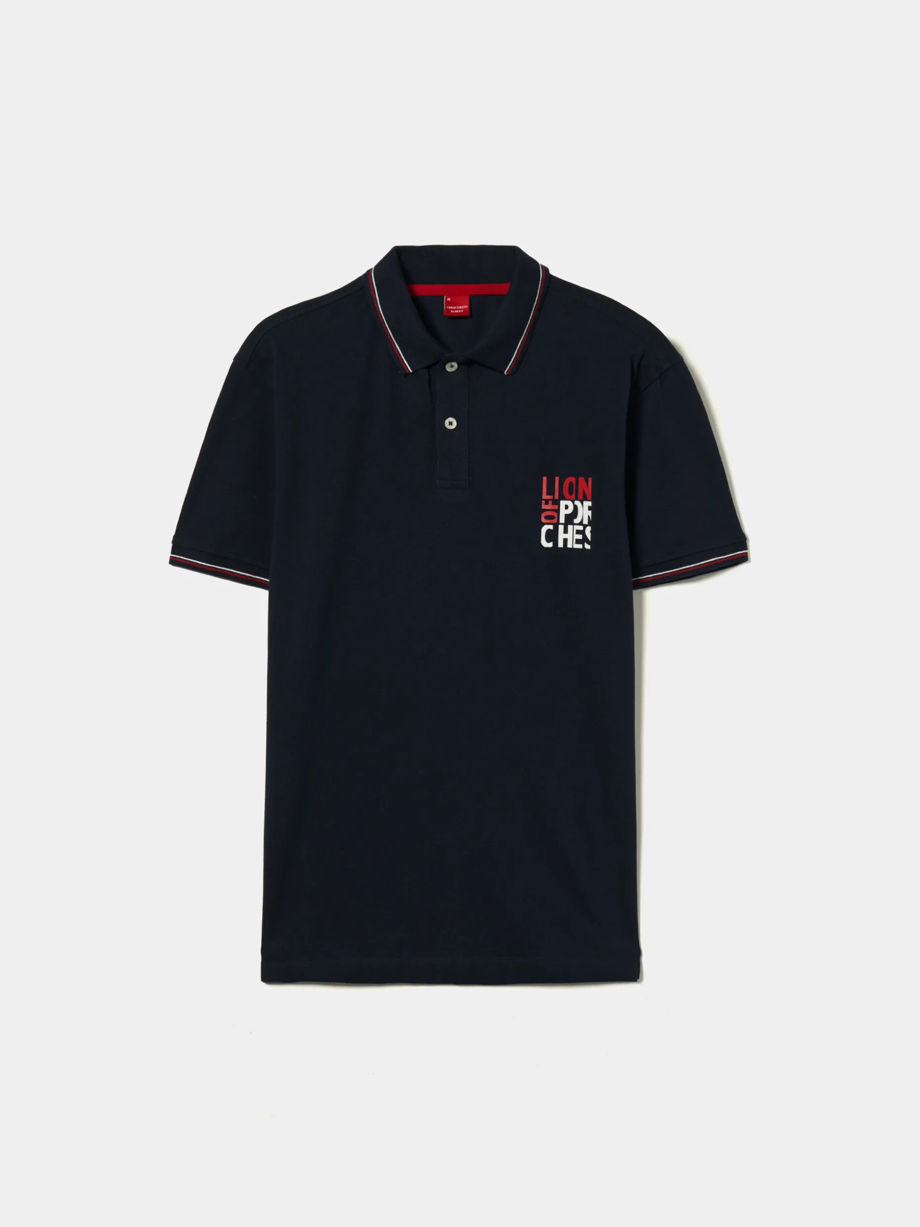 Polo piqué de algodão