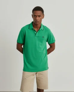 Polo piqué em algodão