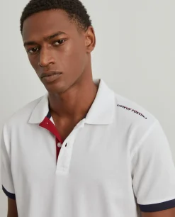 Polo piqué em algodão