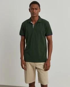 Polo piqué em algodão