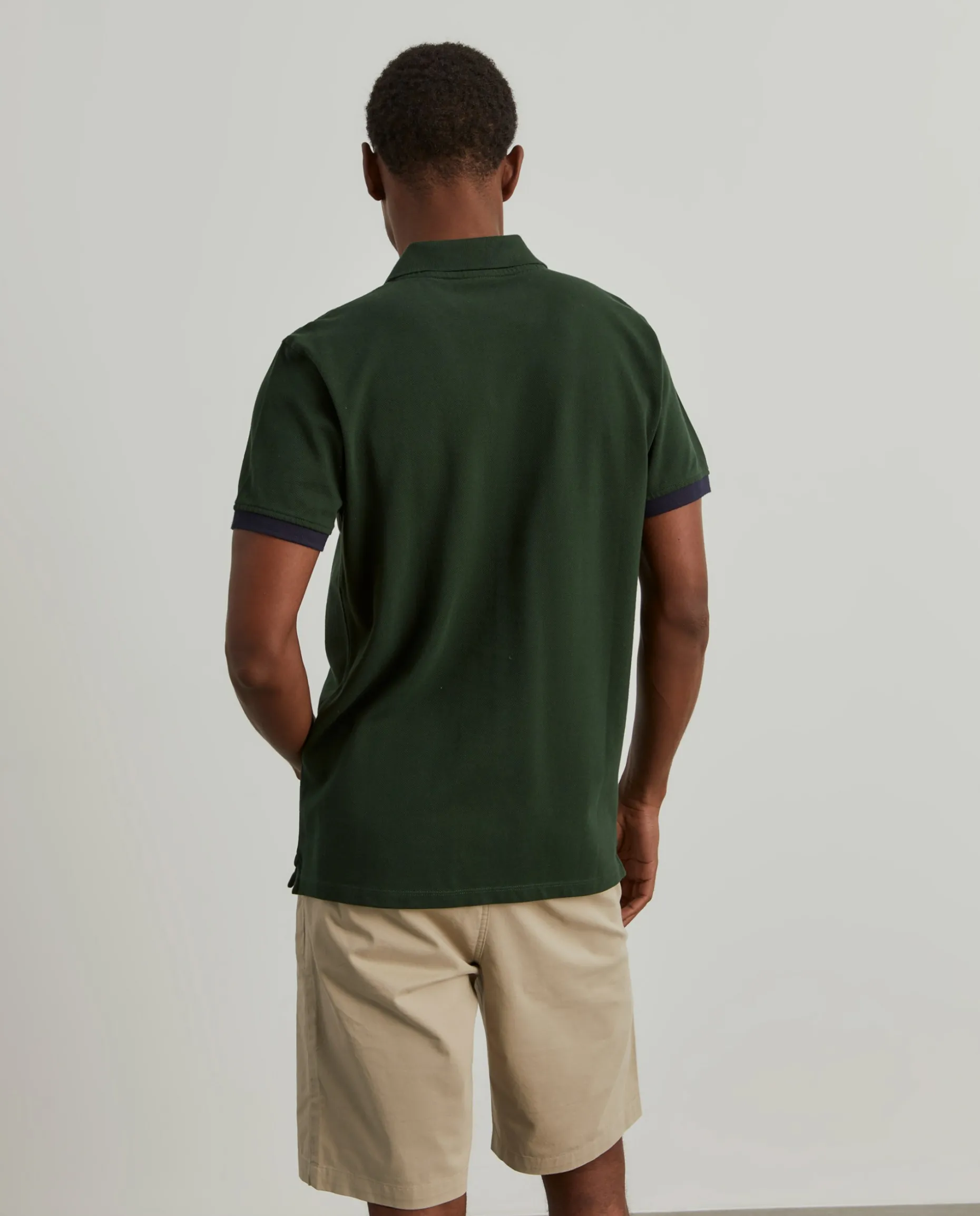 Polo piqué em algodão