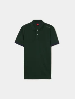 Polo piqué em algodão